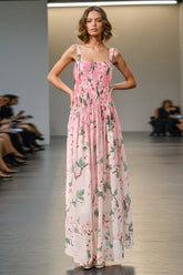 Daryl Strappy Floral Printed Maxi Dress